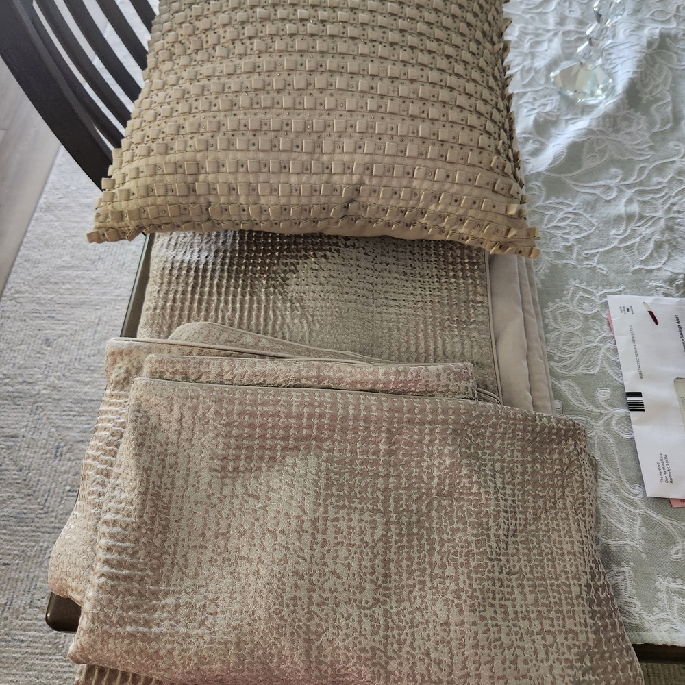 Hotel Collection Tan Textured Duvet Cover Set